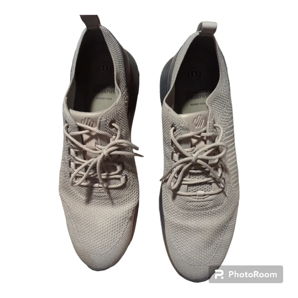 Johnston & Murphy Amherst U-Throat Knit Sneakers gray SZ 13
